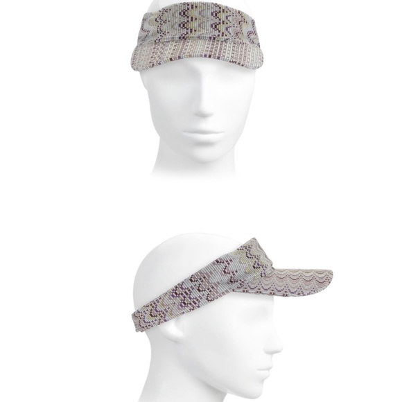 MISSONI Chevron Print Visor Cap MADE IN ITALY main image 5